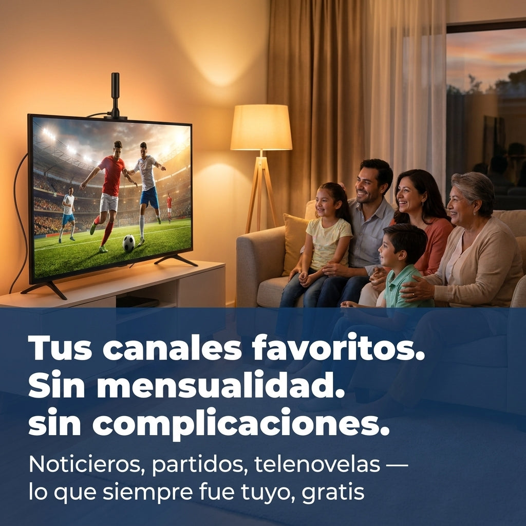 Antena De Tv Abierta Digital - Más canales sin pagar cable