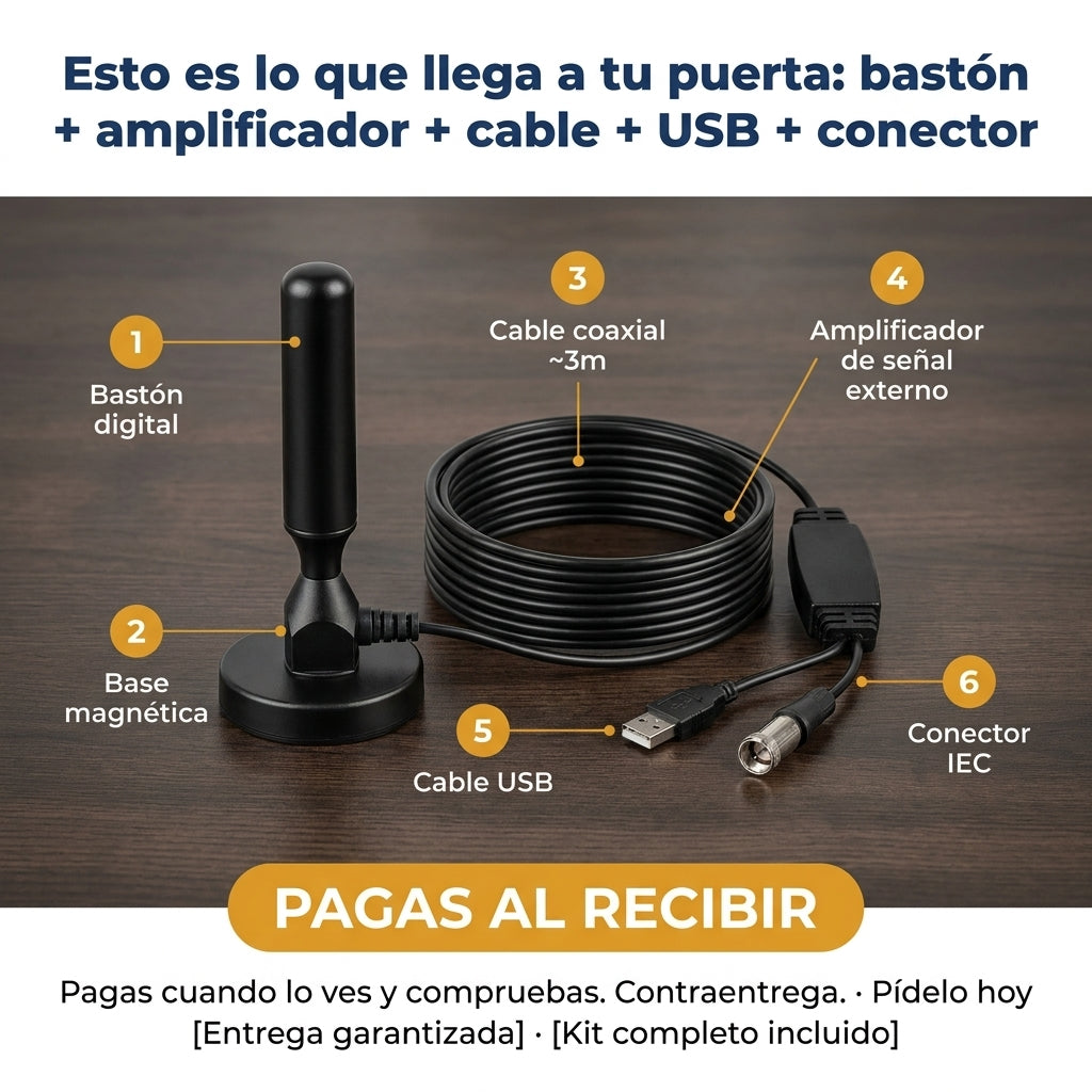 Antena De Tv Abierta Digital - Más canales sin pagar cable