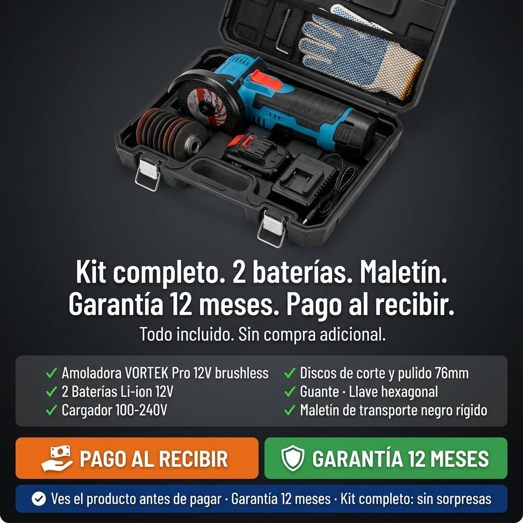 Amoladora Angular 2 Baterias - Sin cables y sin detener tu trabajo