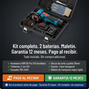 Amoladora Angular 2 Baterias - Sin cables y sin detener tu trabajo