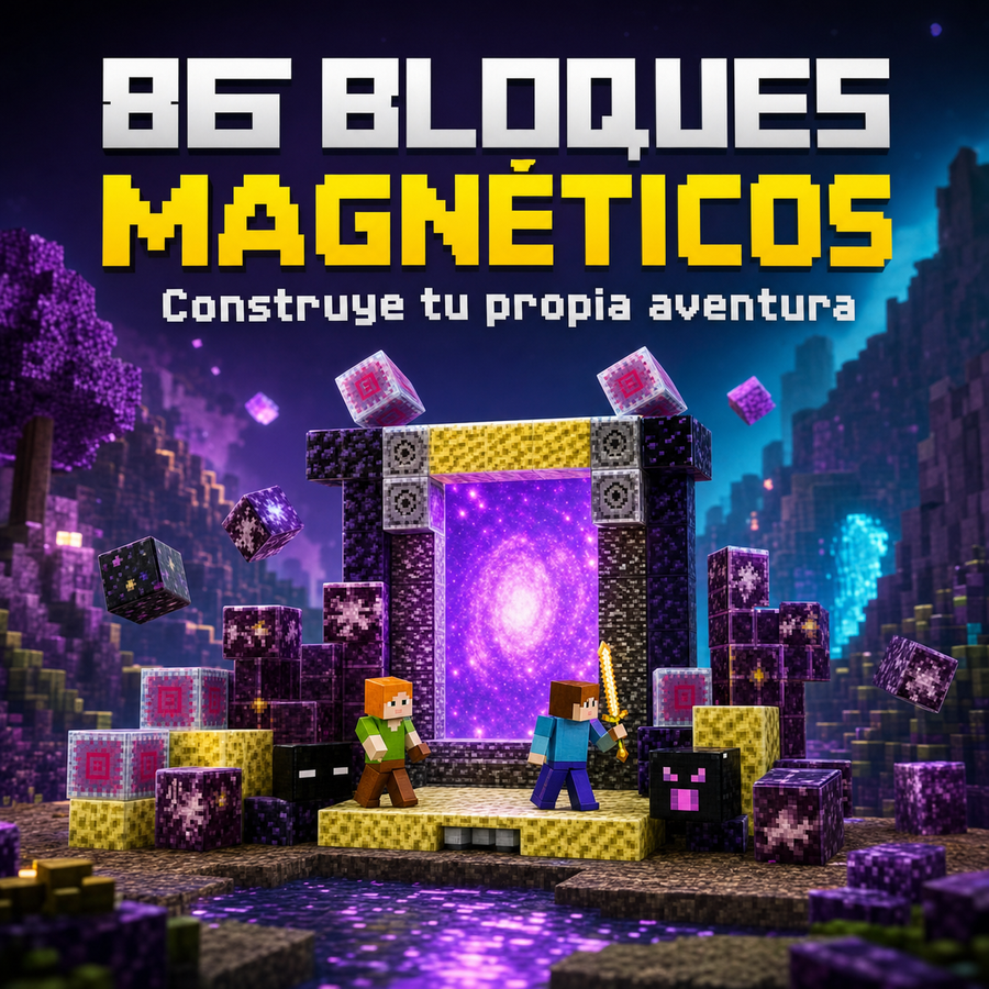 Bloques Magnéticos Minecraft 86 Piezas